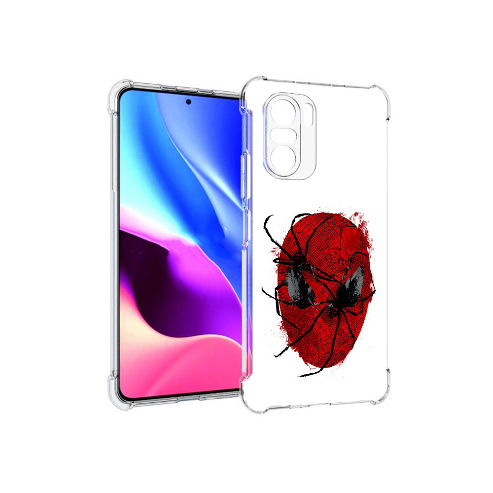 

Чехол MyPads Tocco для Xiaomi Redmi K40 человек паук (PT158239.260.673), Прозрачный, Tocco