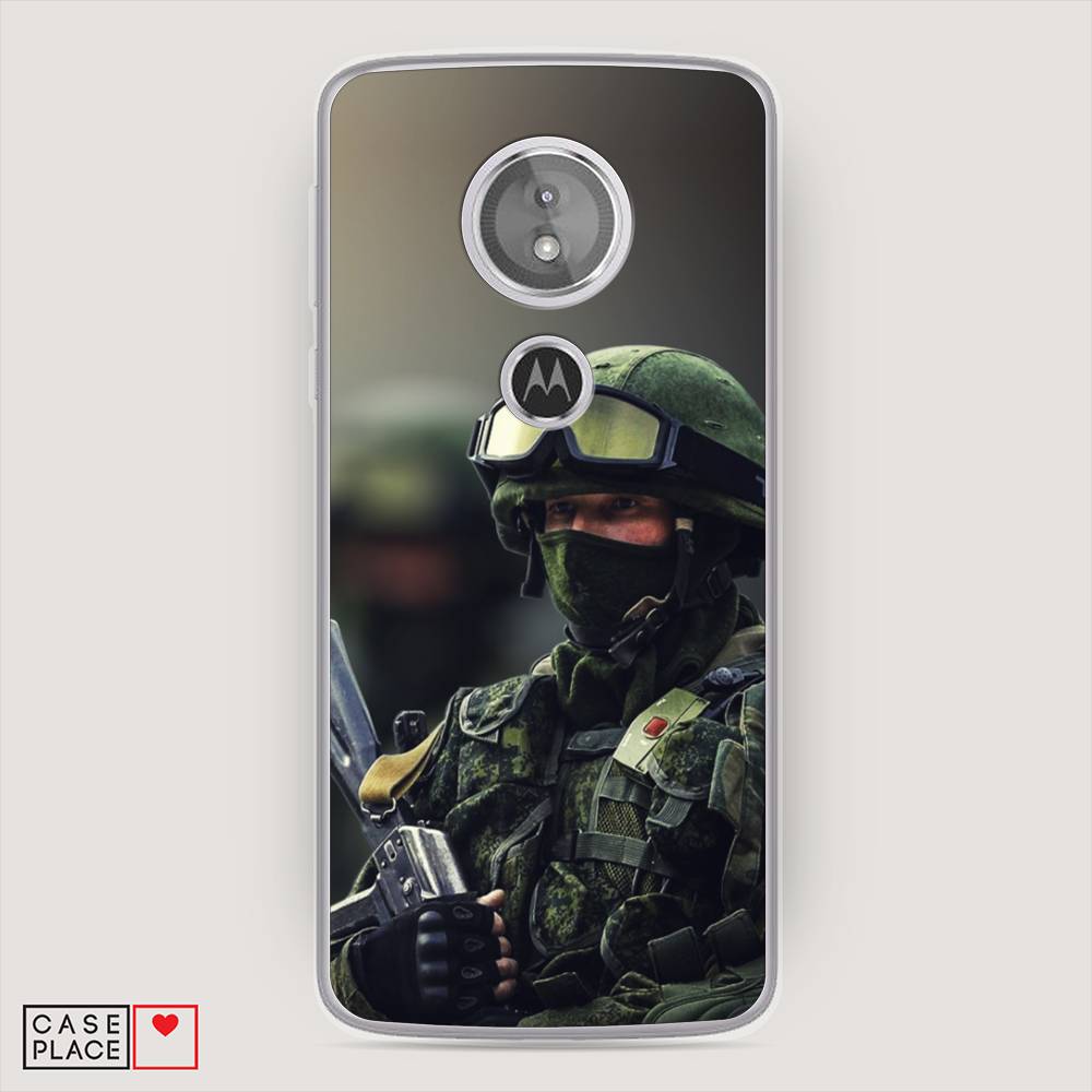

Чехол Awog на Motorola Moto E5 / Моторола Мото E5 "Солдат", Разноцветный, 241050-5