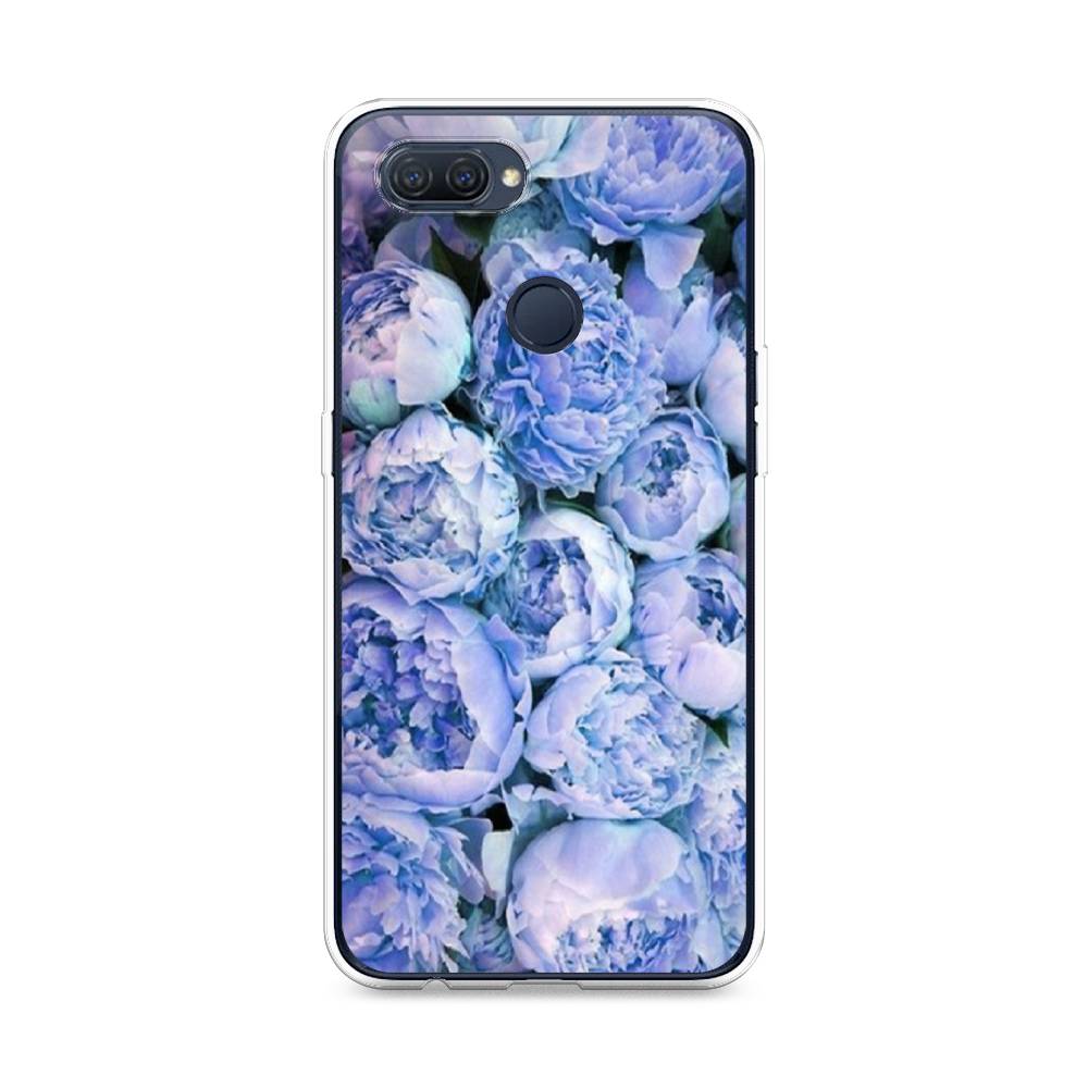 

Чехол Awog на Oppo A12 "Пионы голубые", Разноцветный, 253450-8