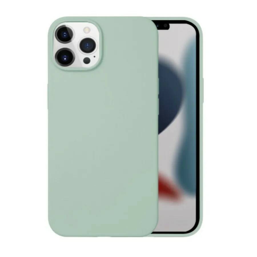 Чехол Memumi Crystalloid Series Liquid Silicone Case для iPhone 13 Pro Max Green