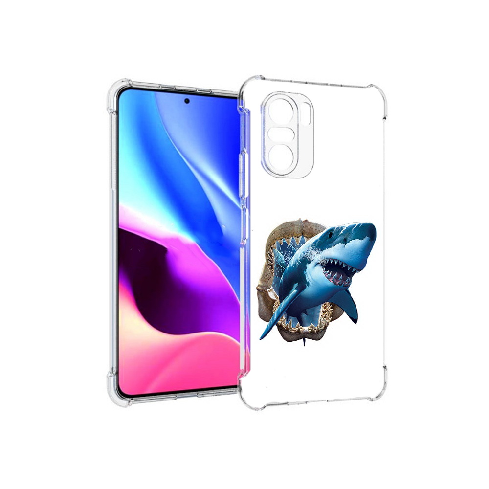 

Чехол MyPads Tocco для Xiaomi Redmi K40 челюсти (PT158239.260.675), Прозрачный, Tocco