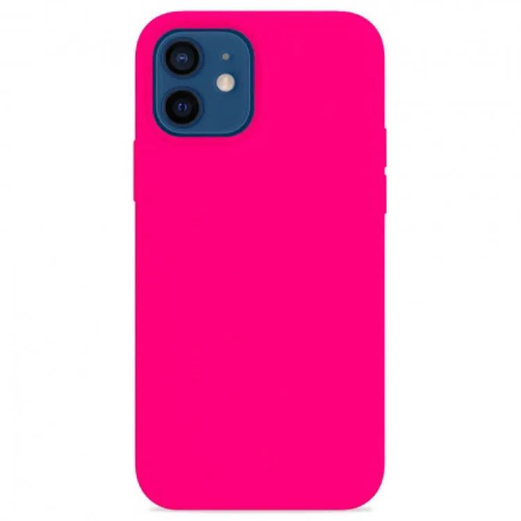 Hакладка Silicone Case для iPhone 12 mini, темно-розовый