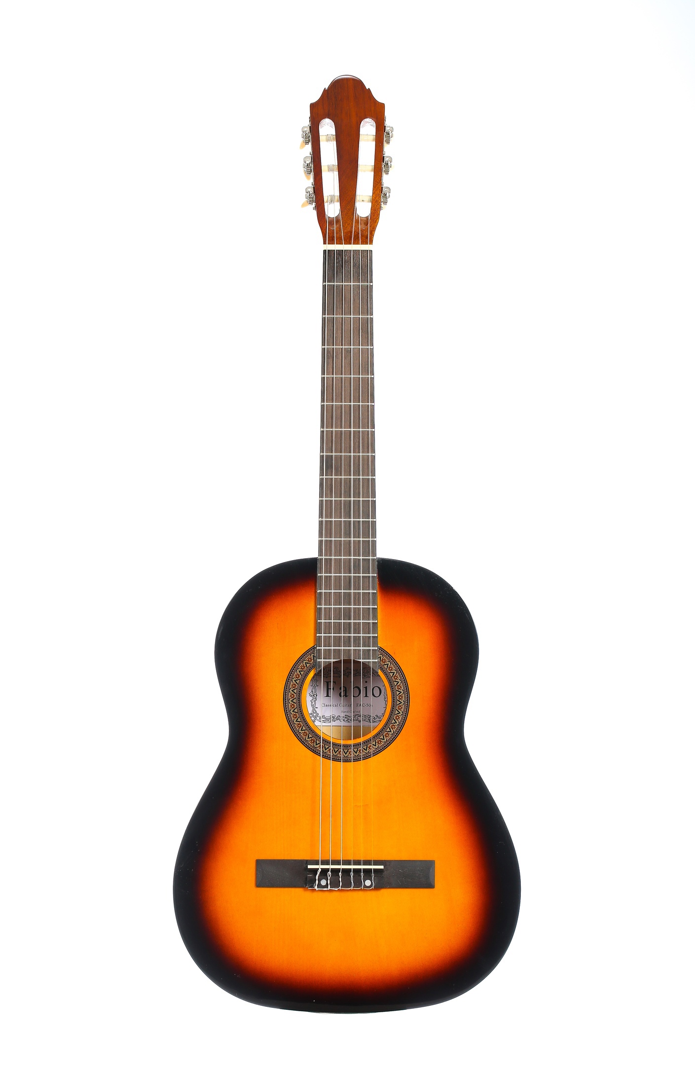 Классическая гитара ,глянцевая,Санбёрст.Ель 4/4 (39 дюйм) Fabio FAC-504 SB