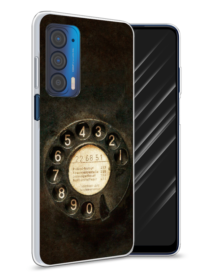 

Чехол Awog на Motorola Edge (2021) "Старинный телефон", Разноцветный, 242950-5