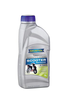 фото Ravenol 4014835728110 1l 2- scooter 2-takt teilsynt new моторное масло для такт скутеров