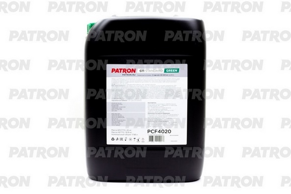 Антифриз PATRON PCF4020 зеленый, G11