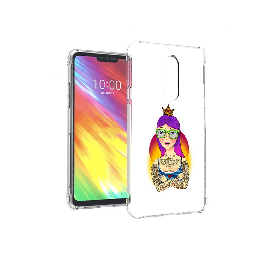

Чехол MyPads Tocco для LG G7 девушка в татуировках с короной (PT124618.72.305), Прозрачный, Tocco