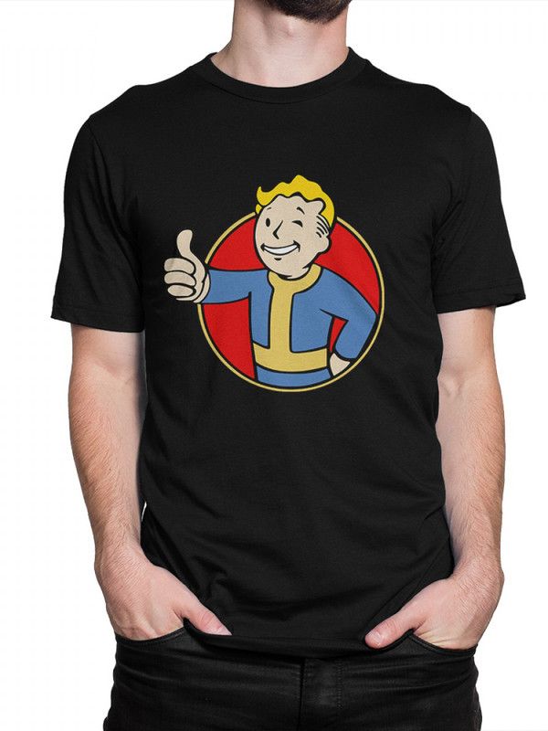 

Футболка мужская DreamShirts Studio Игра Fallout - Волт-Бой FAL-231211-2 черная M, Черный, Игра Fallout - Волт-Бой FAL-231211-2