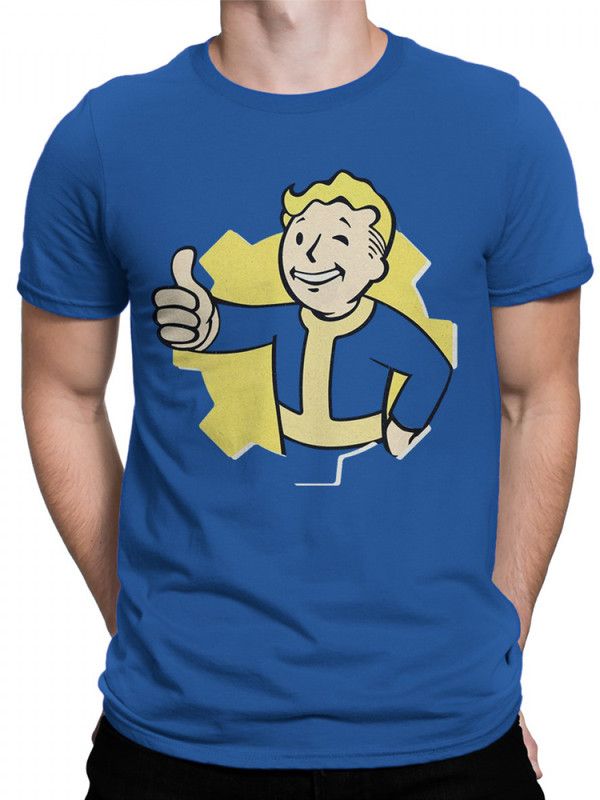 

Футболка мужская DreamShirts Studio Игра Fallout - Волт-Бой FAL-231213-2 синяя 2XL, Синий, Игра Fallout - Волт-Бой FAL-231213-2