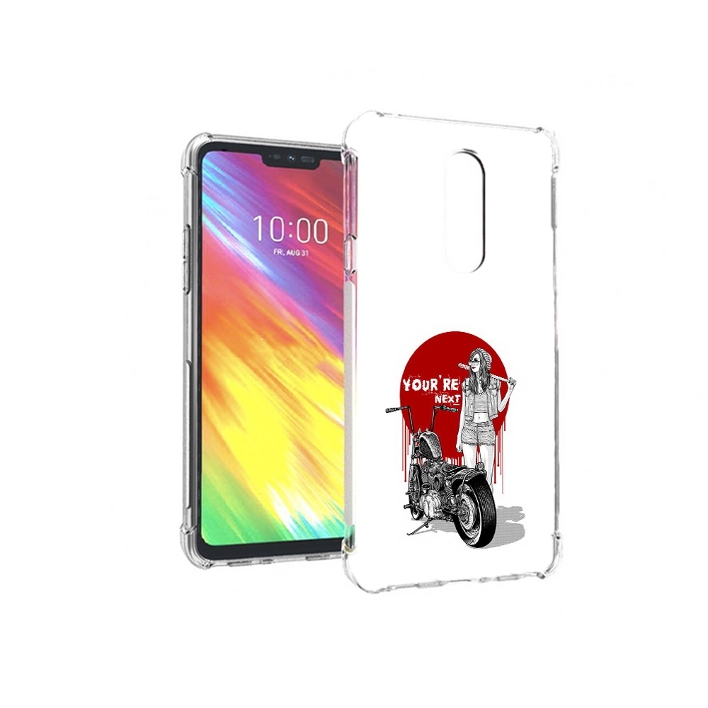 

Чехол MyPads Tocco для LG G7 девушка с мотоциклом (PT124618.72.315), Прозрачный, Tocco