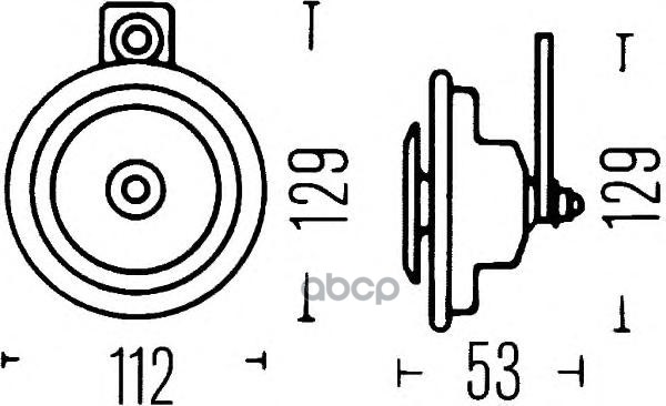 Сигнал Звуковой 12v Черный 400 Гц 72w 1шт Hella 3ba002768551 HELLA арт. 3BA002768-551