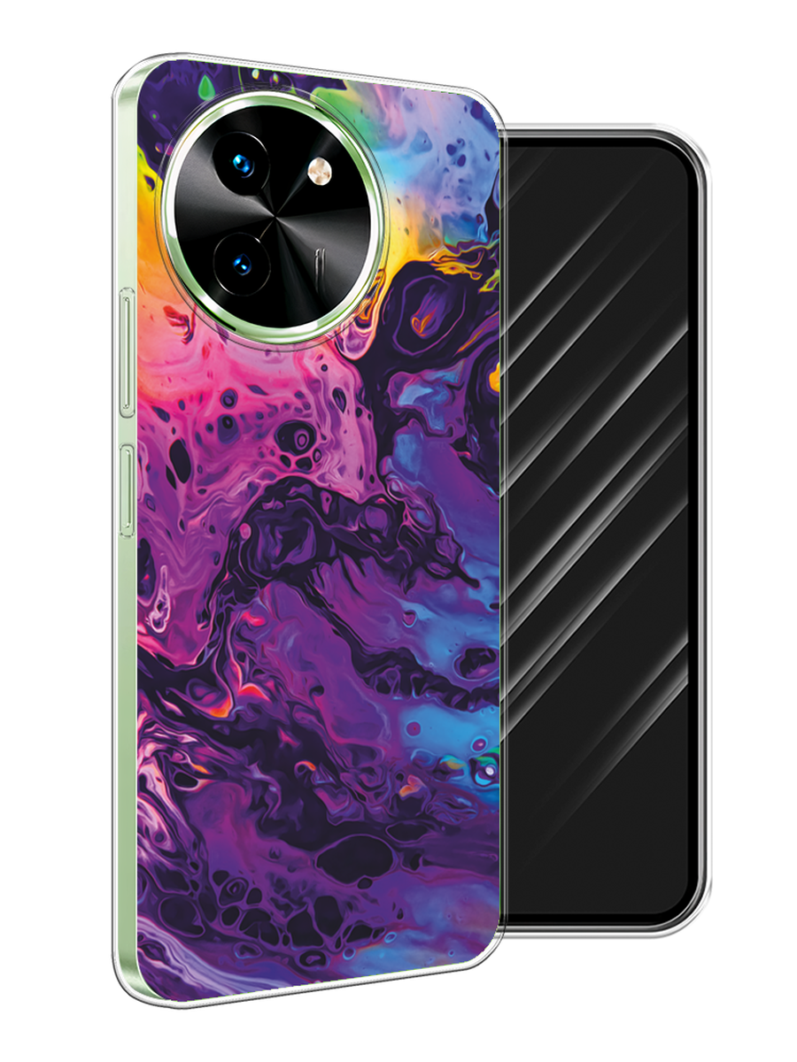 

Чехол Awog на Vivo T3x/Y38 5G "ACID fluid", Бордовый, 2610650-1