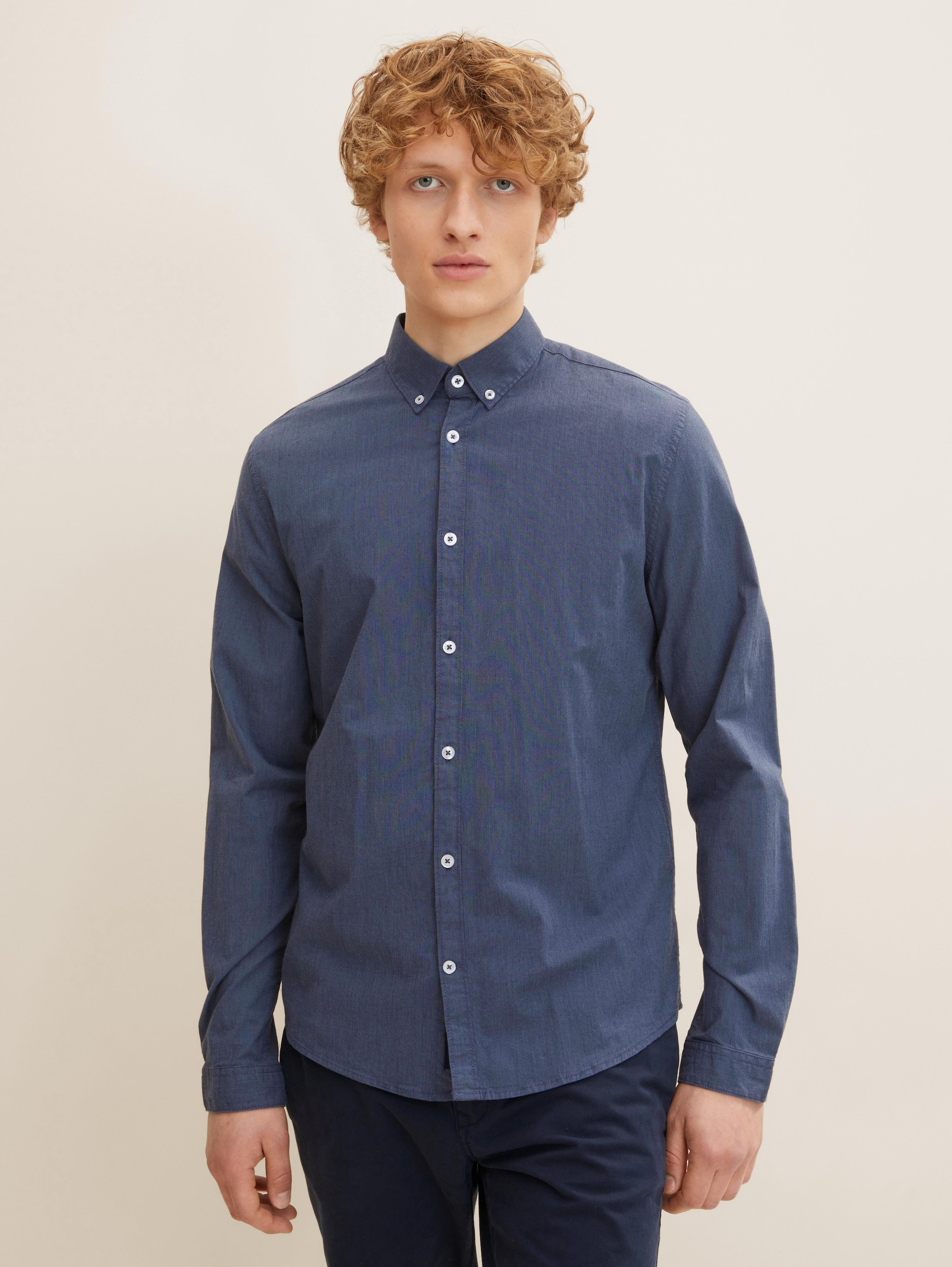 

Рубашка мужская TOM TAILOR 1032343 синяя 2XL, 1032343