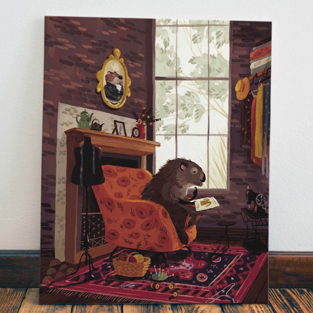 

Картина Red Panda В Гостях У Бобра40x60