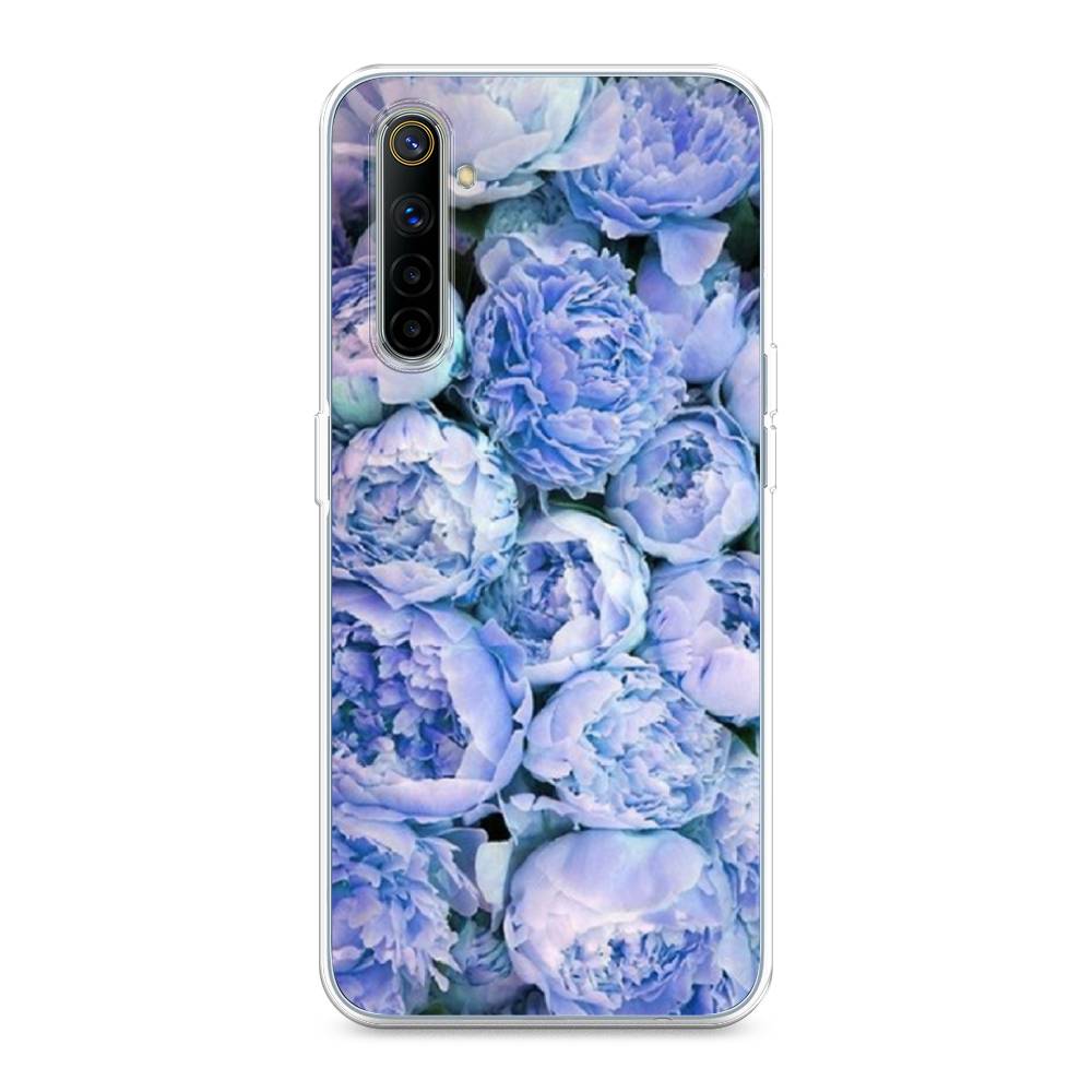 

Чехол Awog на Realme 6 "Пионы голубые", Разноцветный, 252750-8
