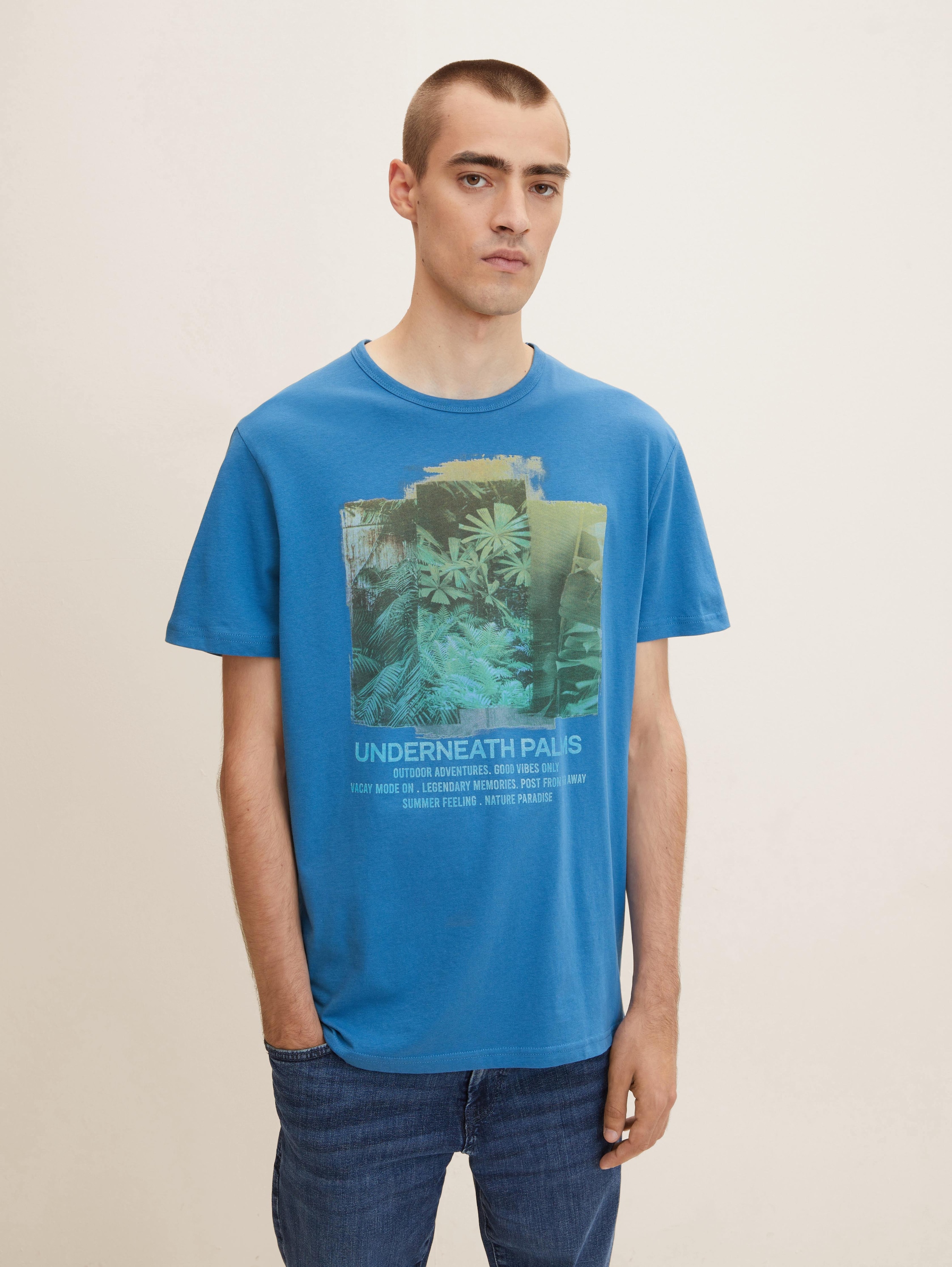 

Футболка мужская TOM TAILOR 1031584 синяя 3XL, 1031584