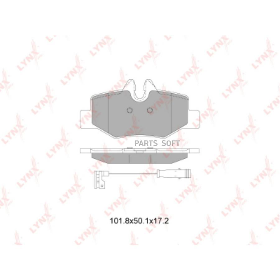

Тормозные колодки LYNXauto дисковые BD5353