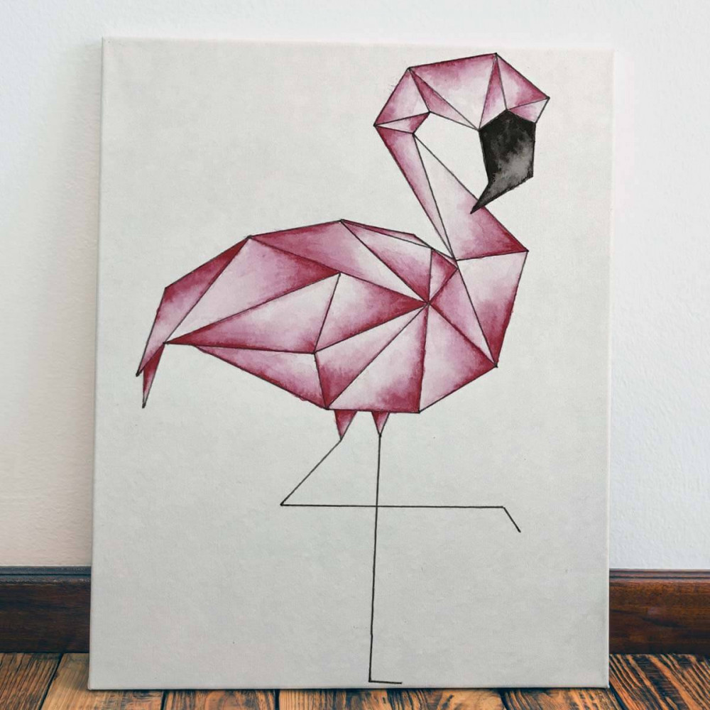 

Картина Red Panda Фламинго Минимализм40x60