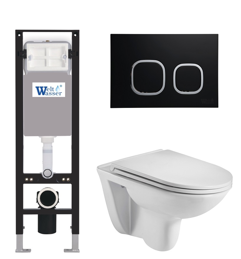 

Комплект унитаз с инсталляцией WeltWasser AMBERG 350 + BAARBACH 004 GL-WT + AMBERG RD-BL