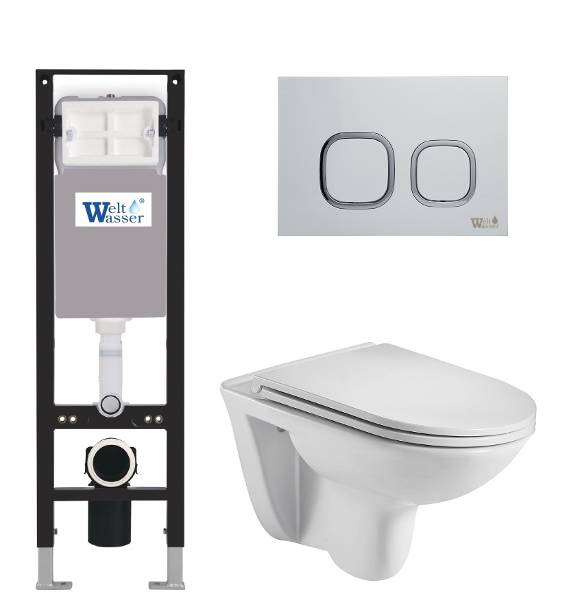 

Комплект унитаз с инсталляцией WeltWasser AMBERG 350 + BAARBACH 004 GL-WT + AMBERG RD-WT