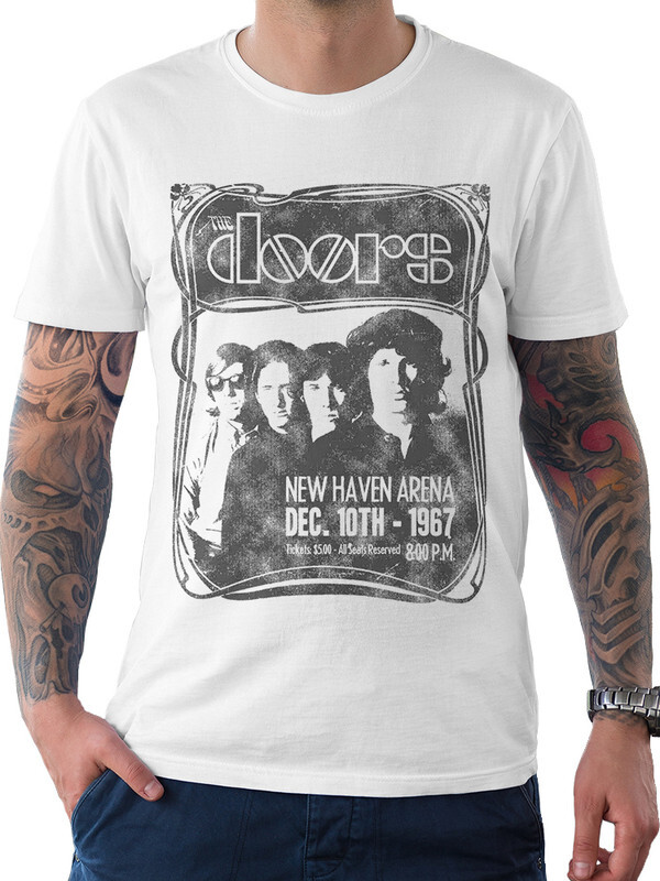 фото Футболка мужская dream shirts the doors - джим моррисон белая 2xl