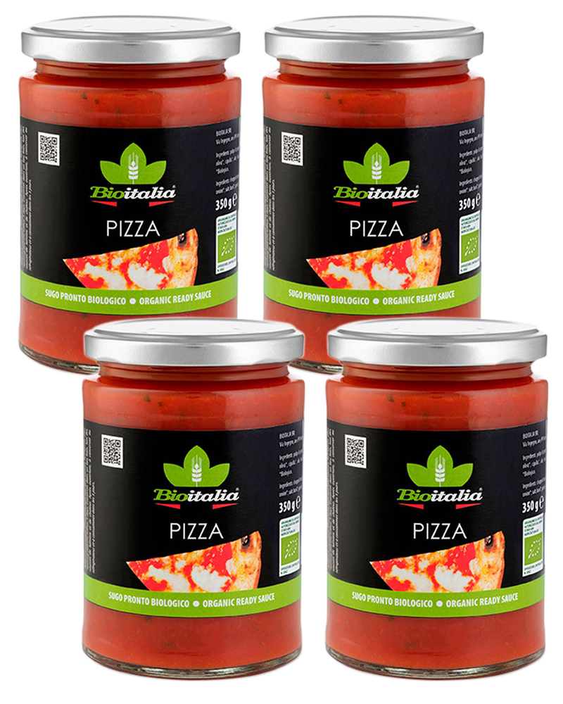 Соус Bioitalia томатный для Пиццы 350 гр. - 4 шт