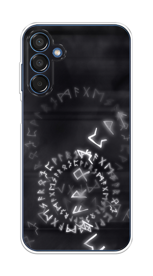 

Чехол на Samsung Galaxy M15 5G "Руны", Серый;черный, 2109550-1