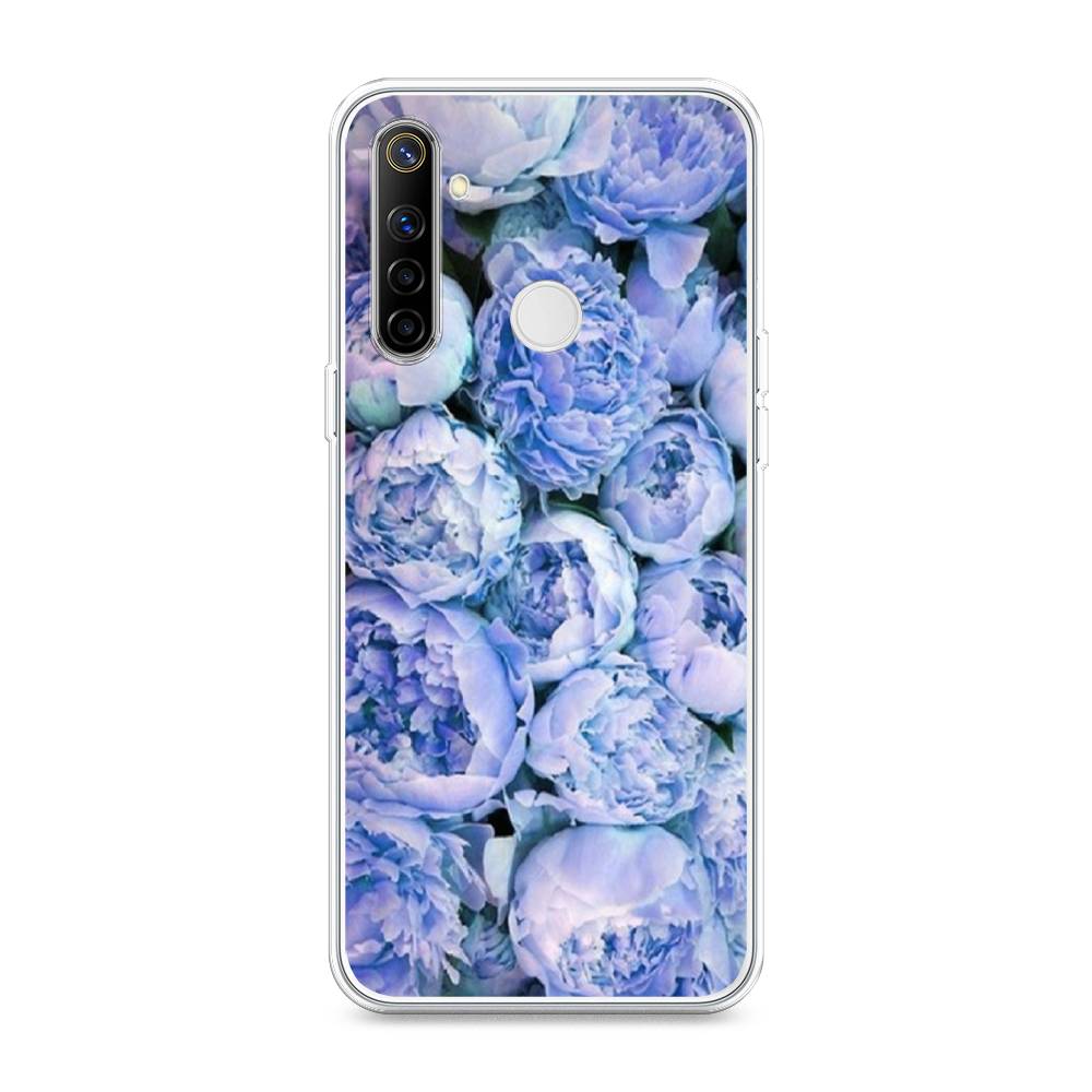

Чехол Awog на Realme 6i "Пионы голубые", Разноцветный, 252950-8