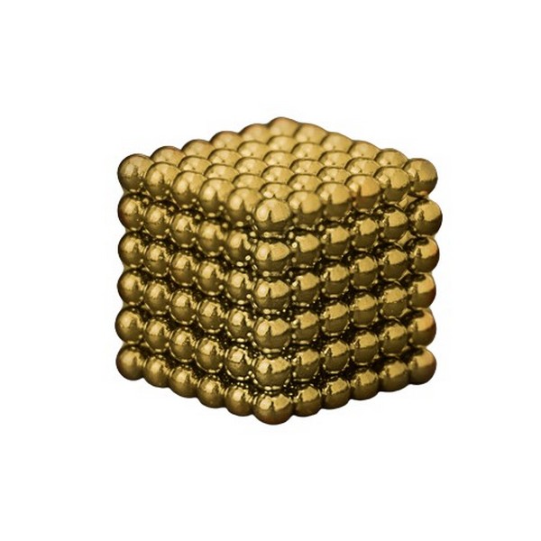 Головоломка КНР антистресс, магнит, 216 шариков, D 0,3 см, золото 1929177