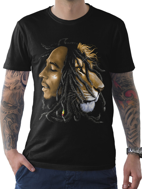 

Футболка мужская Dream Shirts Боб Марли черная 3XL, Боб Марли