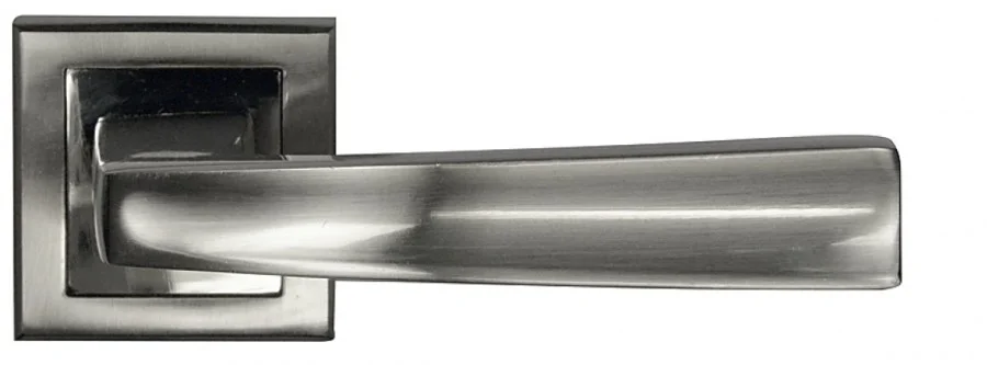 Ручка дверная BUSSARE на квадратной накладке STRICTO A-51-30 S.CHROME хром матовый