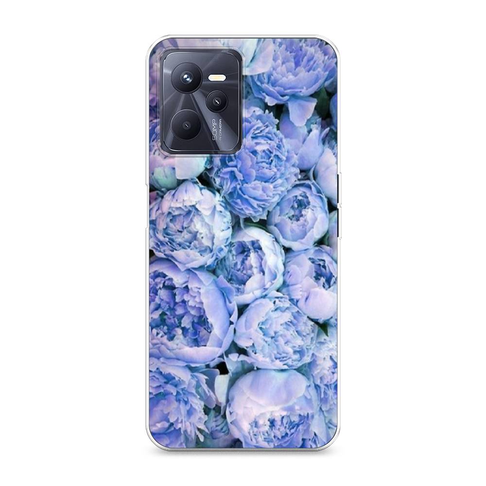 

Чехол Awog на Realme C35 "Пионы голубые", Разноцветный, 259250-8