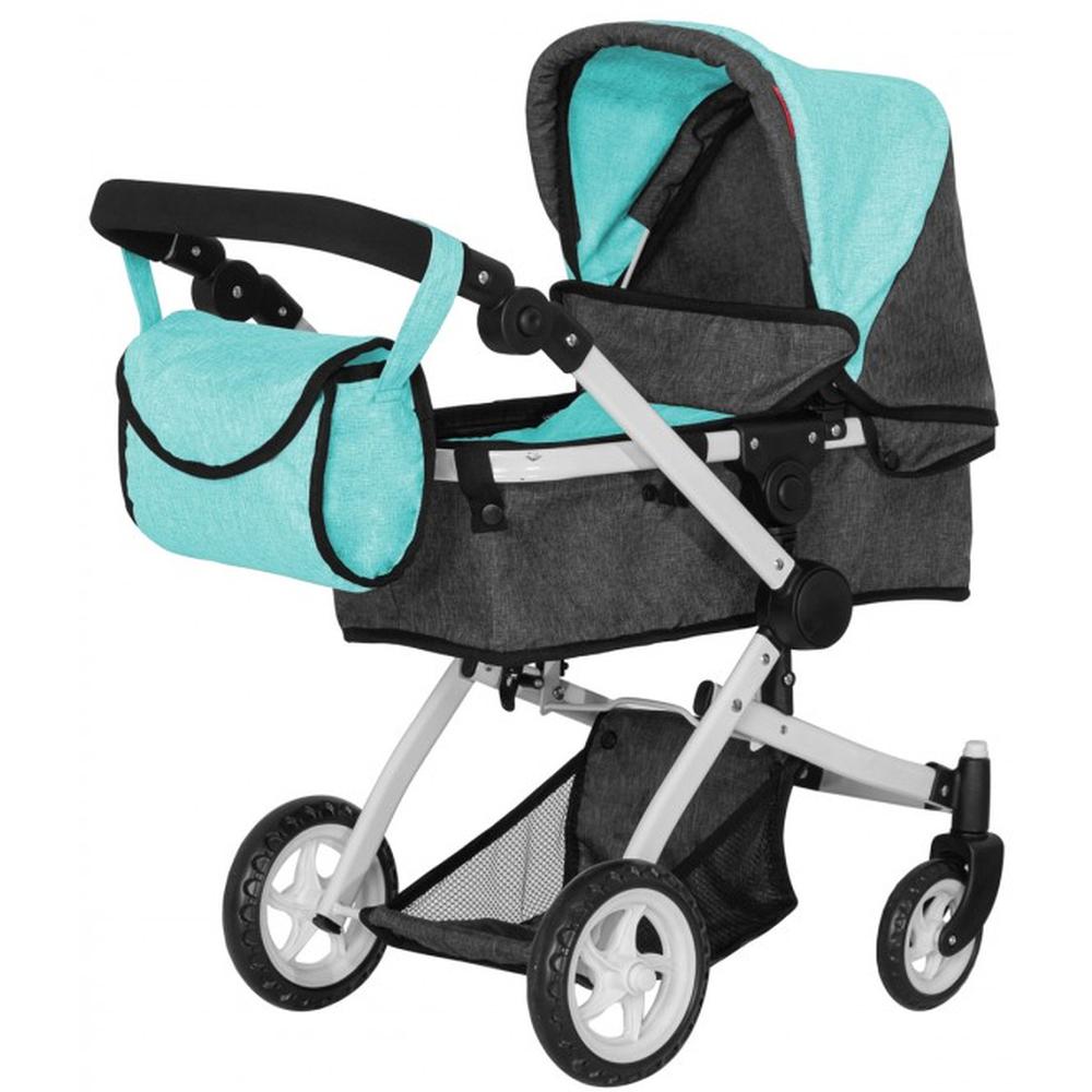 фото Коляска для кукол carrello maestro 2 в 1 middle blue