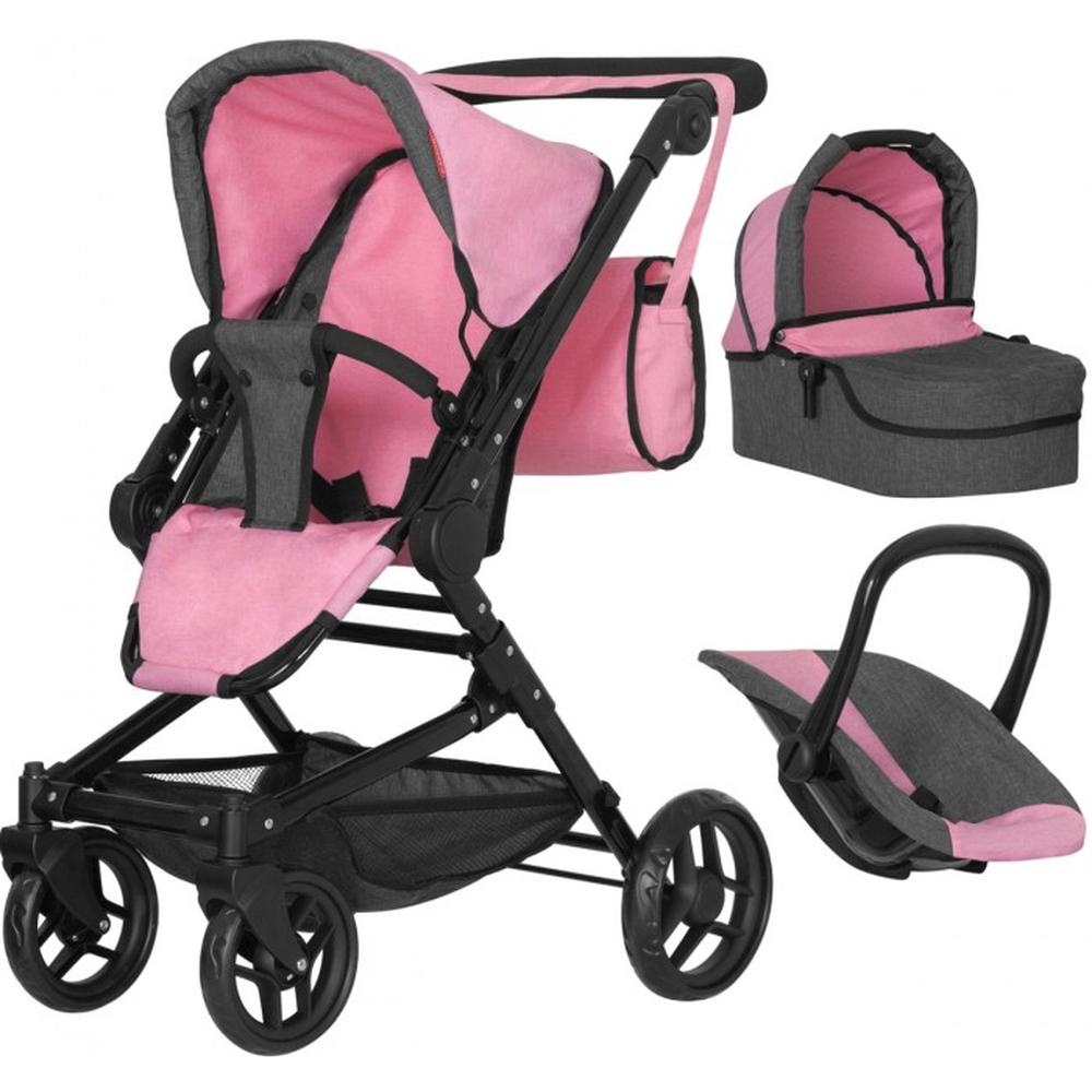 

Коляска для кукол Carrello Magia 3 в 1 Pink