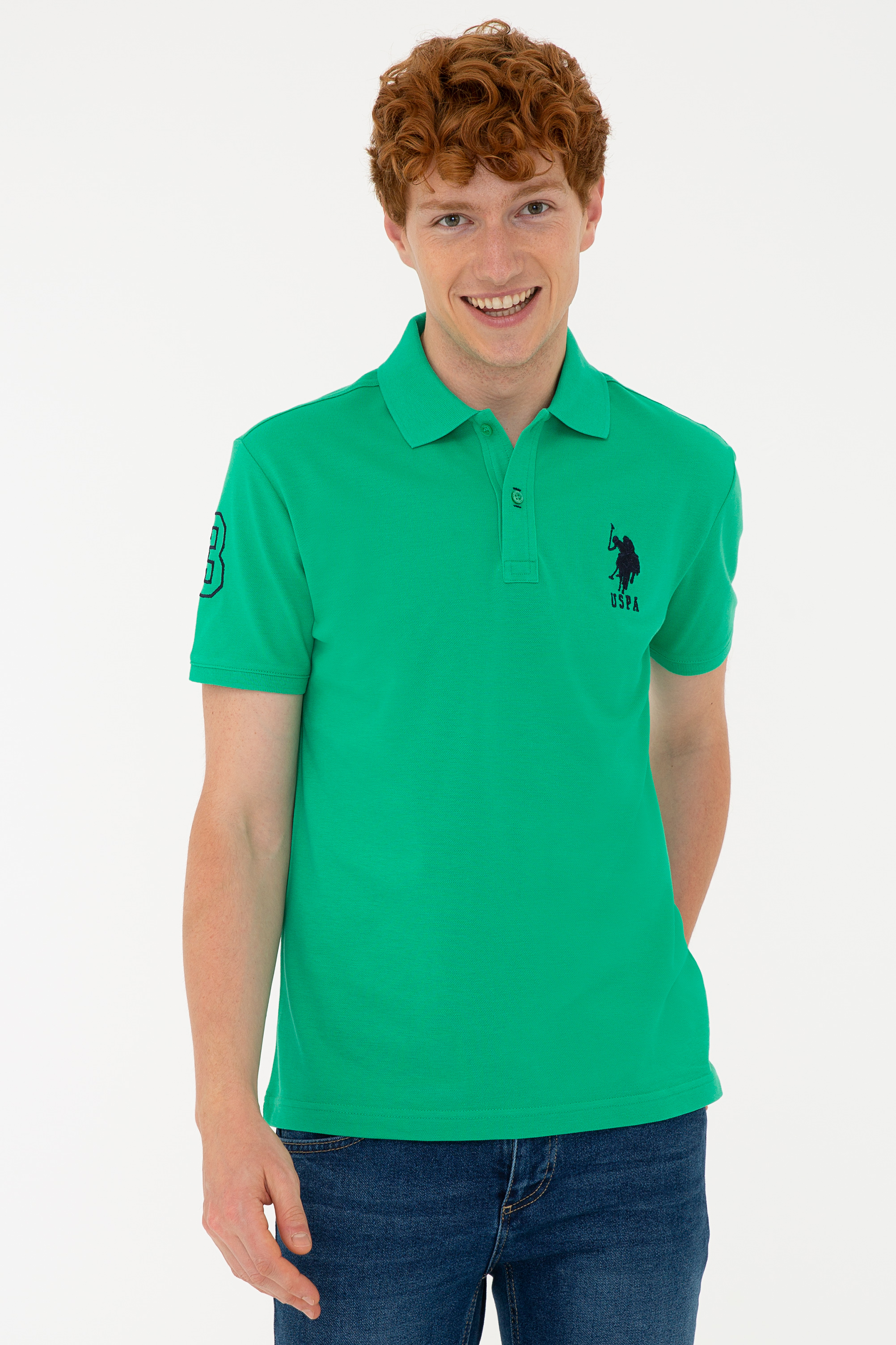 

Футболка мужская U.S. POLO Assn. G081SZ0110BARONIY21-E зеленая S, G081SZ0110BARONIY21-E