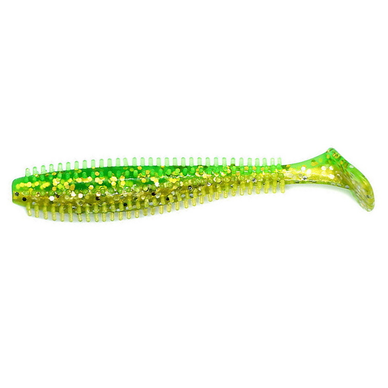 

Виброхвост Kosadaka SPIKEY SHAD 90, 9шт., цвет GS, Зеленый, SPIKEY SHAD