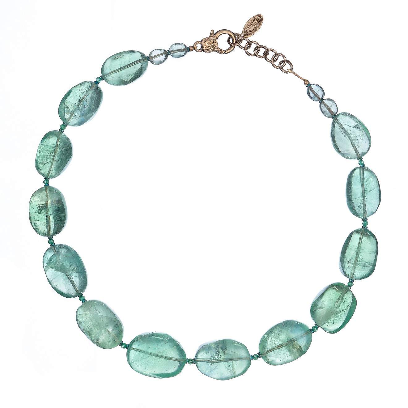 Бусы из бижутерного сплава 50,5 см Lanzerotti LZ-24.10-459, гематит/флюорит