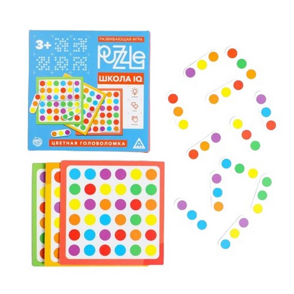 

Головоломка Лас Играс Puzzle, Школа IQ, Цветная головоломка, 3+