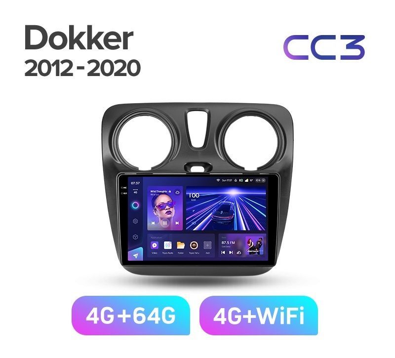 Магнитола TEYES CC3 464ГБ RENAULT DOKKER 2012-2020 г 3489000₽