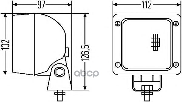 

1ga 007 506-001_фонарь Рабочего Освещения! За Кабиной Daf, Iveco HELLA арт. 1GA007506001