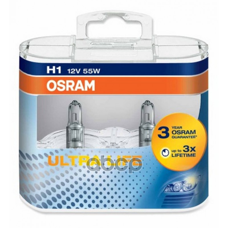

Лампа 12 В H1 55 Вт Дальнего Света Ultra Life 2 Шт. Osram Osram арт. 64150ULT-DuoBox