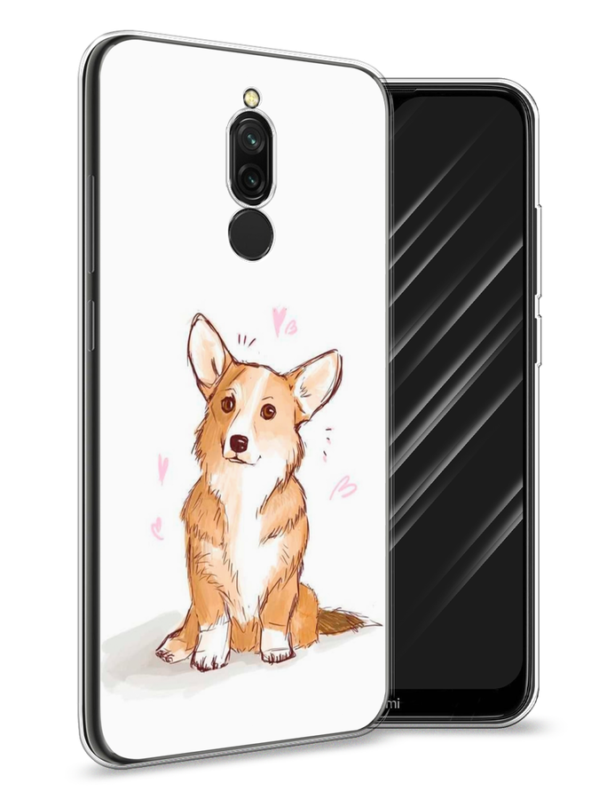 

Чехол Awog на Xiaomi Redmi 8 "Корги любовь", Разноцветный, 37150-1