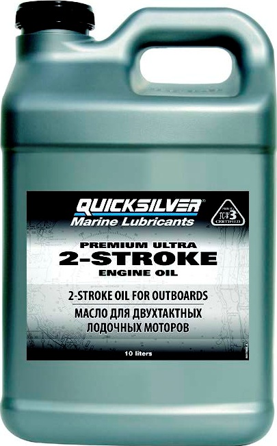 фото Моторное масло для 2-такт лод. мот. quicksilver premium ultra 2-stroke engine oil (10л)