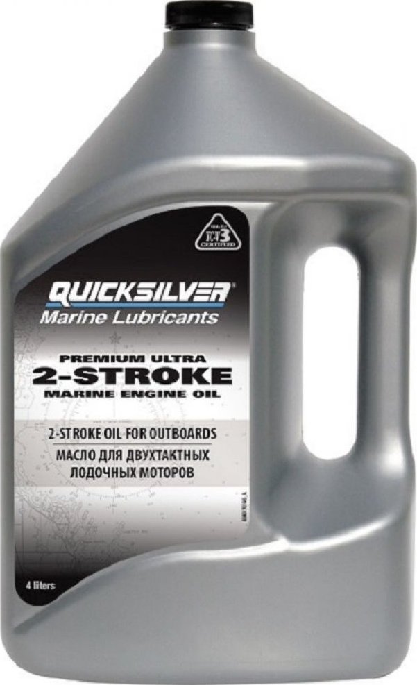 Моторное масло Quicksilver Premium Ultra 2-Stroke Engine Oil TC-W3 4л