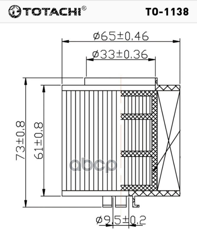 фото Фильтр масляный totachi to1138 / =hu7126x/ 03c115 562 mann hu 712/6x totachi арт. to1138