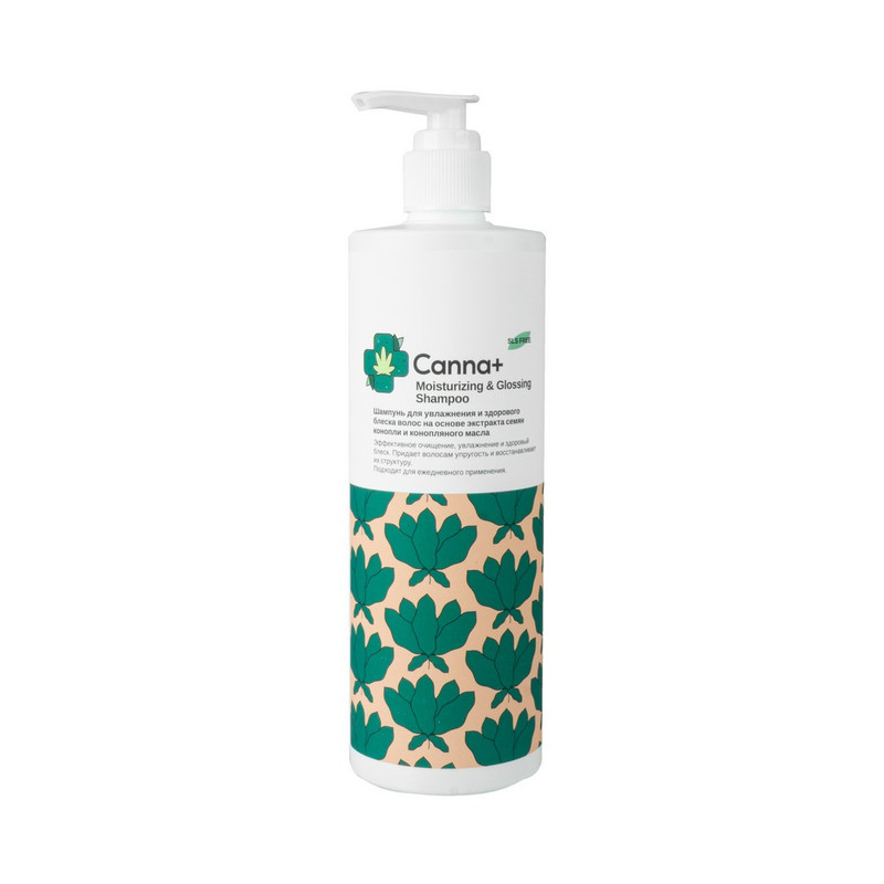 фото Шампунь canna+ moisturizing & glossing shampoo