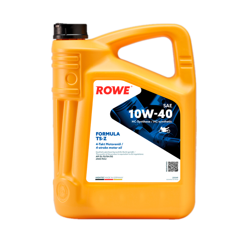 Моторное масло ROWE синтетическое 10W40 Hightec Formula Ts-Z 4т 5л