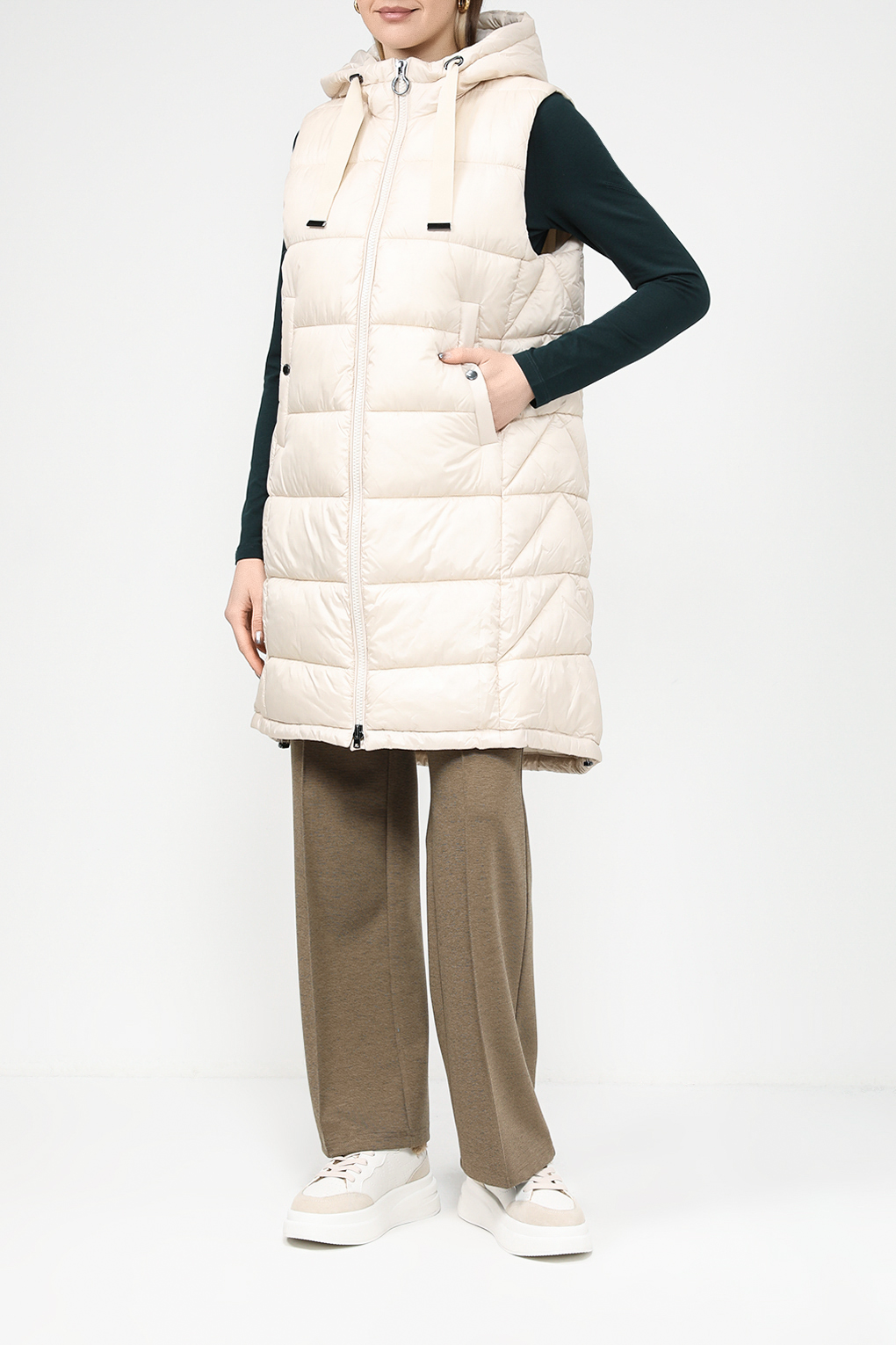 

Утепленный жилет женский Gerry Weber 945506-31193 бежевый 42, 945506-31193