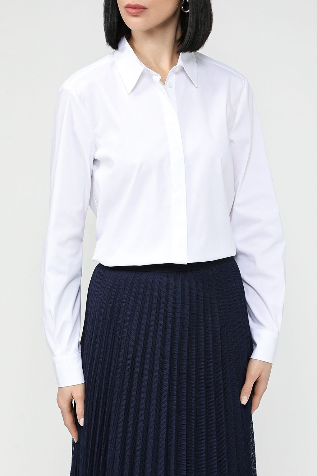 

Рубашка женская Gerry Weber 965033-31443 белая 40, Белый, 965033-31443