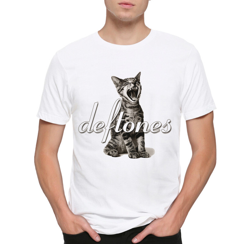 фото Футболка мужская dream shirts deftones - кот 999864222 белая 2xl